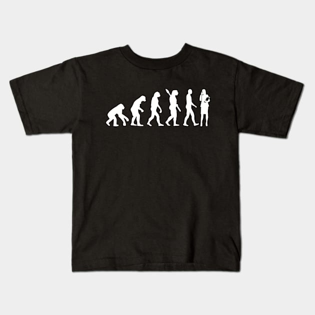 Secretary evolution Kids T-Shirt by Designzz